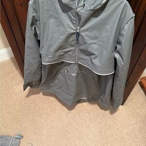 Gray Windbreaker Jacket